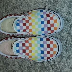Kids rainbow vans size 3